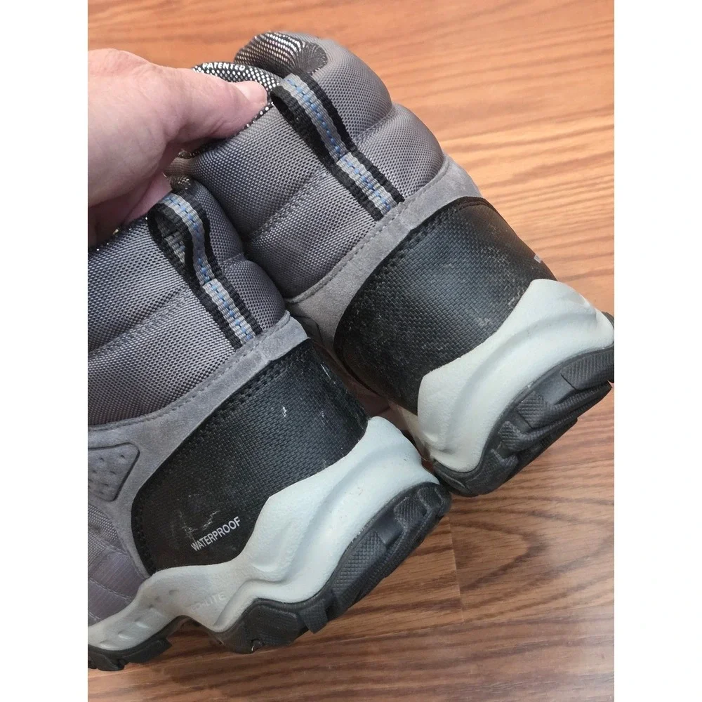 Columbia Omni-Heat Waterproof Hiking‎ Boots Mens 10 Grey Black YM0729-052